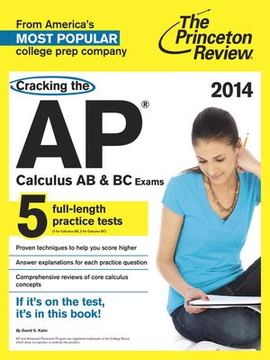 cover image of Cracking the AP Calculus AB & BC Exams, 2014 Edition